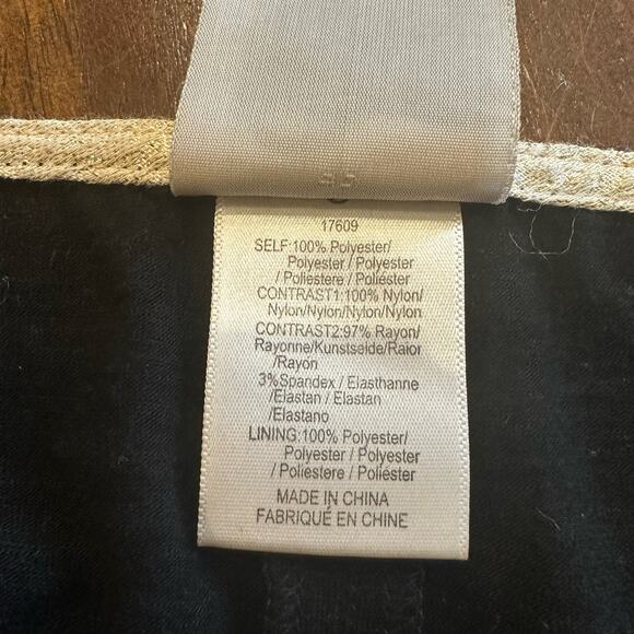 ANTHRO Dolan Womens black velvet and lace stripe top blouse Size M - Picture 5 of 5